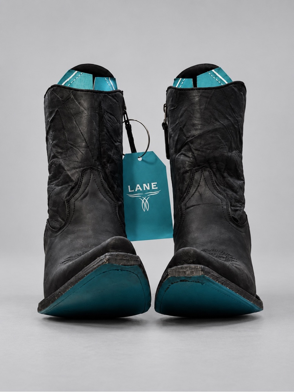 Lane Soul Sister Shortie Boots Black Leather BNWT Box 6.5 SOLD OUT